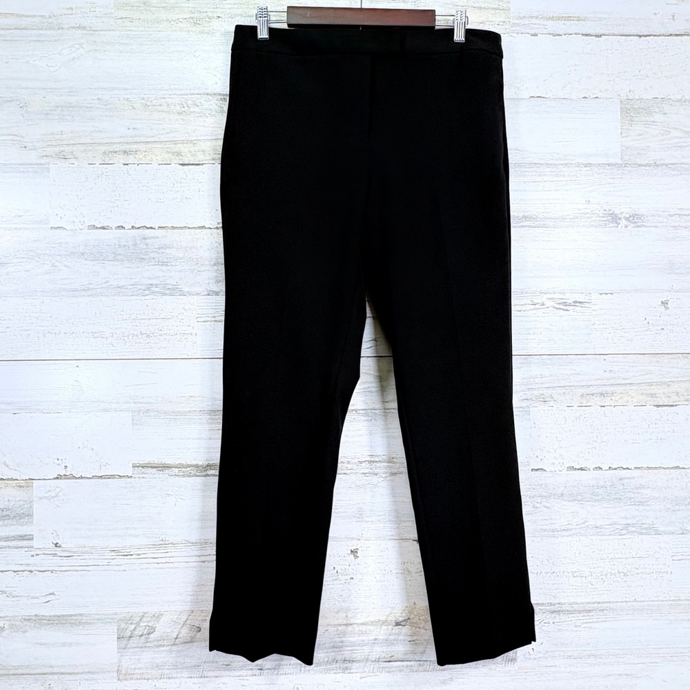 DKNY Black Dress Pants Womens Size 8 Straight Leg Office Career Tailored